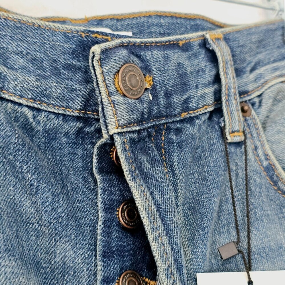 NWT Zara High Rise Straight Leg Jeans Sz. 6 - Picture 5 of 7